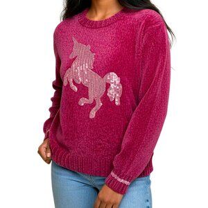 Epic Threads Toddler Girls Unicorn Graphic Knit Horse Sweater Size M NWOT